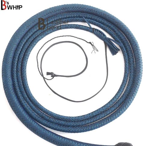 إنديانا جونز ستايل 6 أقدام 12 ضفيرة Bullwhip para Cord نايلون Bull Whip أحمر أسود in Kuwait