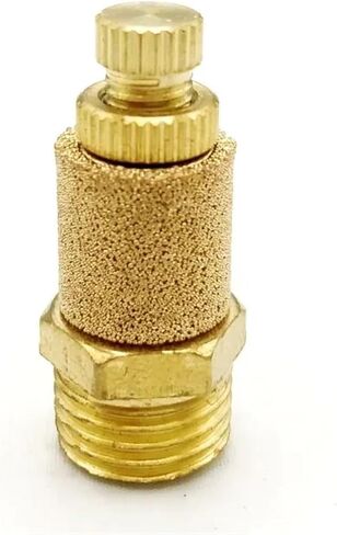 1PCS Pneumatic Muffler Copper Pagoda Muffler Solenoid Valve Muffler Air Silencers Throttling silencer 1/8"" 1/4"" 3/8"" 1/2"" 3/4"" 1""(Size:SLL,Color:3/8"") in Saudi Arabia