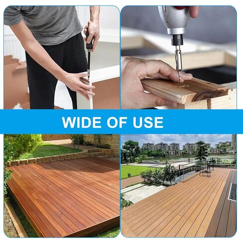 60 قطعة من البراغي الخشبية المتينة، #8 × 2 براغي سطح مطلية شديدة التحمل، برغي خارجي مقاوم للصدأ للتزيين والسياج in Kuwait