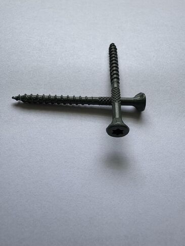 20 PCS 10 x 2-1/2 Exterior Wood Screw for Decks and Fences Green Color in Saudi Arabia