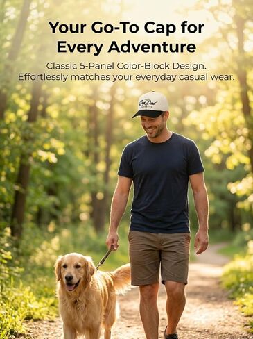 قبعة سائق الشاحنة الكلاسيكية ذات اللونين من The Dog Dad Collective - هدية أنيقة فاخرة لمحبي الكلاب لعيد الأب وأعياد الميلاد in Saudi Arabia