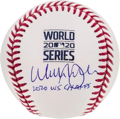 ووكر بوهلر موقع رسميًا من بطولة العالم لعام 2020 M.L.B Baseball Dodgers "2020 WS Champs" Beckett BAS QR Stock #203868 in Saudi Arabia