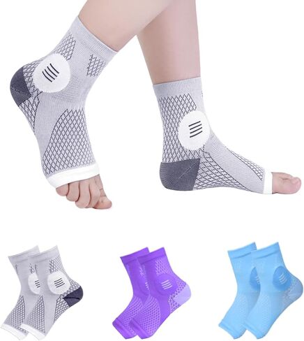 Neuropathy Socks for Women and Men, Nano Soothe Relief Compression Socks Toeless Compression Socks Ankle Compression Sleeve for Arch Support, Plantar Fasciitis Foot Swelling in Saudi Arabia