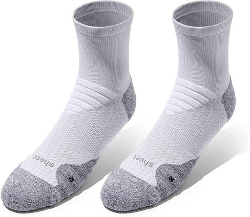 SHEEC Men’s Performance Socks, Cushioned Running & Training Socks with Arch Support, Moisture-Wicking, Ankle & Crew 2Colors in Saudi Arabia