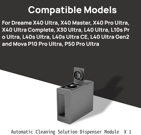 وحدة خزان محلول التنظيف متوافقة مع Dreame X40 Ultra وX40 Master وX40 Ultra Complete وX30 Ultra وL40 Ultra وL10s Pro Ultra وL40s Ultra وL40s Ultra CE وMova P10 Pro Ultra وP50 Pro Ultra in Saudi Arabia