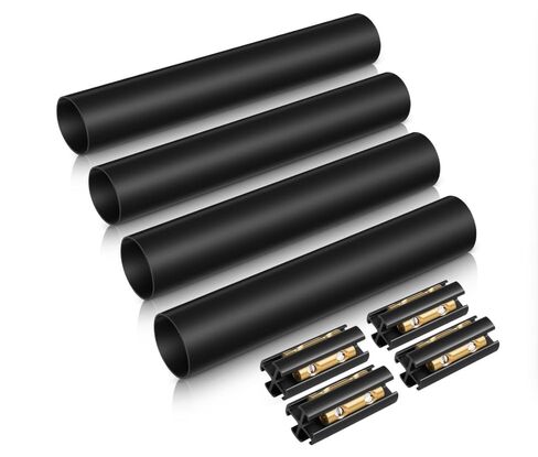 4 Sets Waterproof Underground Wire Splice Kit for Urying UF Wire Handles Within The Range of 14/3 to 8/3 Wires, 600 Volts Maximum Includes Connectors and Shrink Tube Electrical Cable in Kuwait