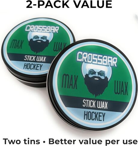 Crossbar Max Wax – Premium Hockey Stick Wax for Maximum Grip & Tape Protection – Long-Lasting Formula for Puck Control & Moisture Repellent – Soft, Easy Application in Saudi Arabia