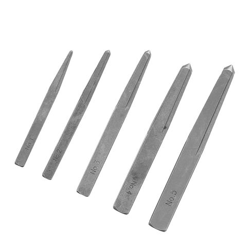 Hilitand 5pcs Screw Extractor Set, Carbon Steel Remover Tool Kit for Household in Saudi Arabia
