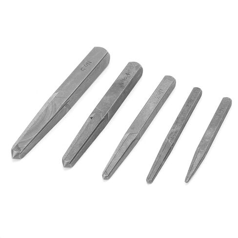 Hilitand 5pcs Screw Extractor Set, Carbon Steel Remover Tool Kit for Household in Saudi Arabia