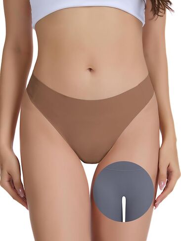 سيور الجمل تو للنساء 4 حزمة سلس لا تظهر المخفي سيور غير مرئية Cameltoe برهان تجريب الملابس الداخلية in Kuwait