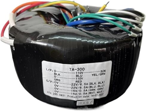 Ring Transformer 300W Double 22V+Double 15V Ring Bull Power Transformer Primary 110VX2 International Voltage in Saudi Arabia