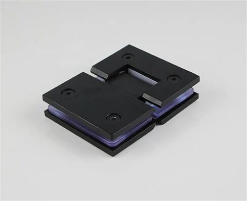 304 Stainless Steel 180° Frameless Glass Door Hinge(XYGL-22) 1Pcs(Shiny) in Saudi Arabia