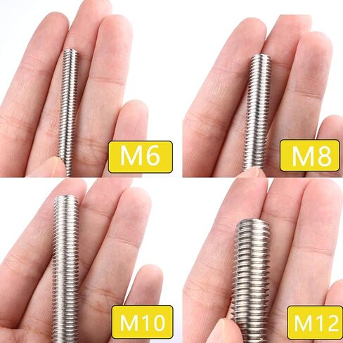 Double Head Bolts Stainless Steel Threaded Bar Length Suitable for Assembly Fastening Anchor(M10*280) in Saudi Arabia