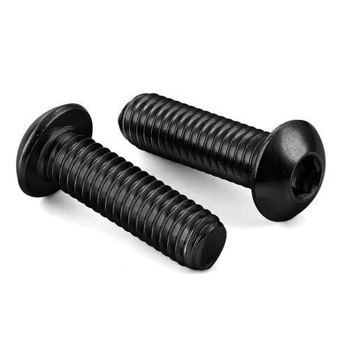 MewuDecor 1/4-20 x 1 Button Head Socket Cap Screws, Allen Socket Drive, Black Oxide, Class 10.9 Grade 10.9 Alloy Steel, Fully Threaded, 25 PCS in Saudi Arabia