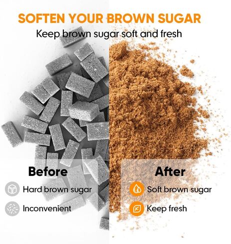 Moryimi Brown Sugar Container Airtight, 2 Quart Brown Sugar Keeper Storage Container with Spoon in Saudi Arabia