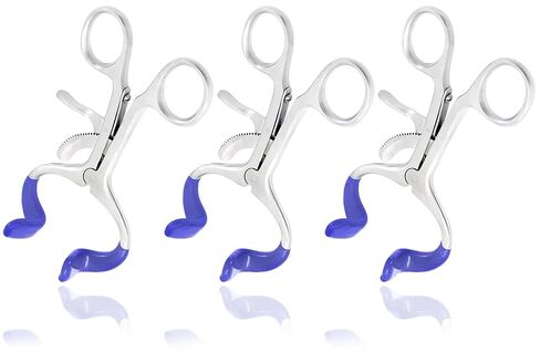 مجموعة جديدة مكونة من 3 قطع O.R Molt Mouth Gag Blue 4.5 بوصة أداة طب الأسنان مع أنابيب السيليكون جودة A+ in Saudi Arabia