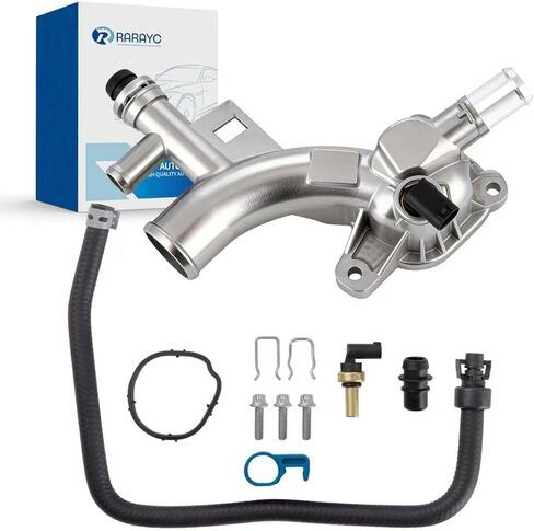 منفذ مياه من الألومنيوم لمبرد المحرك - بديل لسيارة Chevy Cruze وSonic وTrax وBuick Encore 1.4L - يستبدل 25193922، 13251447 والمزيد in Kuwait