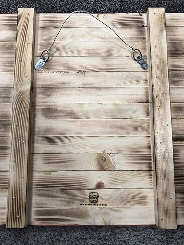 Bad Beard Woodworks Handcarved Wood American Flag Wall Art Décor | LARGE, X-LARGE, or JUMBO | Rustic Handmade, Wooden Flag, Wood Art, Wall Art in Saudi Arabia