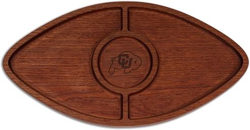 The Memory Company | Licensed NCAA Acacia Football with Round Center Serving Board in Saudi Arabia