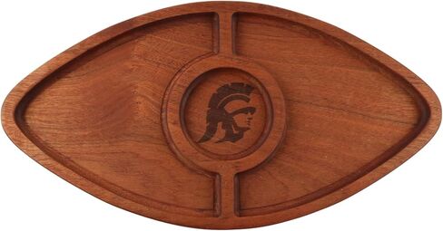The Memory Company | Licensed NCAA Acacia Football with Round Center Serving Board in Saudi Arabia