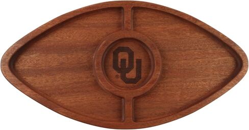 The Memory Company | Licensed NCAA Acacia Football with Round Center Serving Board in Saudi Arabia