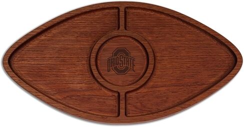 The Memory Company | Licensed NCAA Acacia Football with Round Center Serving Board in Saudi Arabia
