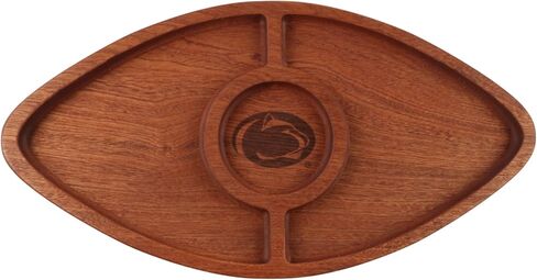 The Memory Company | Licensed NCAA Acacia Football with Round Center Serving Board in Saudi Arabia