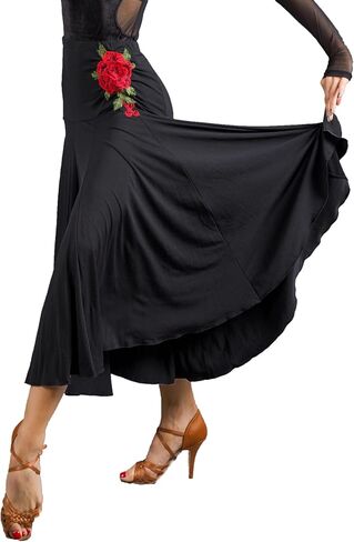 سلسلة Superstar: تنورة متأرجحة بتصميم احترافي لرقص الرقص اللاتيني G2206 in Kuwait