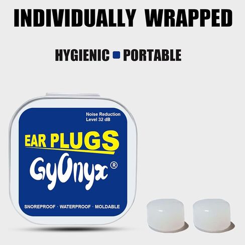 6 أزواج من سدادات الأذن للنوم والسباحة والحفلات الموسيقية والسفر والدراسة - سدادات أذن سيليكون ناعمة عازلة للضوضاء للأطفال والكبار، سدادات أذن مقاومة للماء وقابلة للتشكيل لتقليل الضوضاء مع حافظة in Kuwait