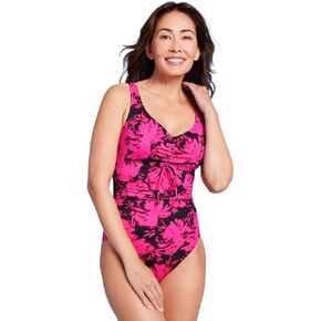 Aqua Green Women's UPF 50 Cinch-Front One Piece Swimsuit - in Kuwait