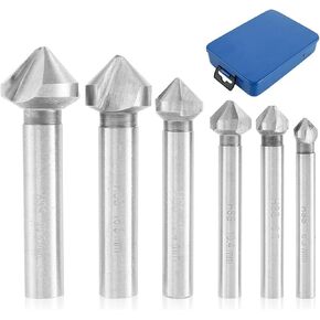 6 قطع 90 درجة 3 فلوت 6.3-20.5 ملم HSS مثقاب مثقاب دائري عرقوب الشطب القاطع نهاية مطحنة أداة التيتانيوم المطلي للوحة الخشب المعدنية in Kuwait