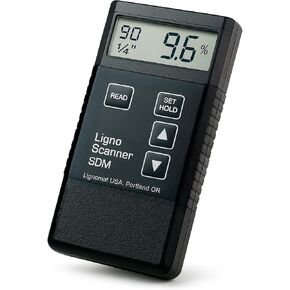 جهاز قياس الرطوبة بدون دبوس من Ligno Scanner SDM - مقياس رطوبة الخشب للأخشاب الصلبة والناعمة والخيزران والجدران الجافة والخرسانة - جهاز اختبار الرطوبة ثنائي العمق وكاشف لمفتشي الأرضيات ومركبي الأرضيات in Kuwait