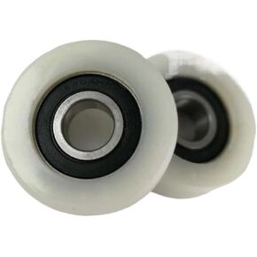 1 جزء/الوحدة انزلاق الأبيض النايلون الأسطوانة/بكرة/عجلة حزمة المغلفة النايلون 6204RS تحمل ثقب 20 مللي متر قطر 68 مللي متر in Kuwait