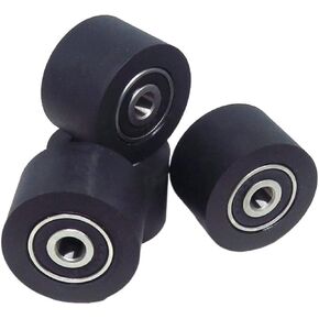 1 قطعة 30 مللي متر بكرة مطلية بالبولي يوريثين مع محامل 626RS مزدوجة 6x30x20 مللي متر PUT62630-20 آلة قناع عجلة توجيه مطاطية ناعمة in Kuwait