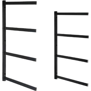 Heavy Duty Lumber Storage Rack Wall Mount, Large Metal Bracket for Wood, Plywood, PVC Pipes & Long Tools, Indoor & Outdoor Use, 4 Level in Kuwait