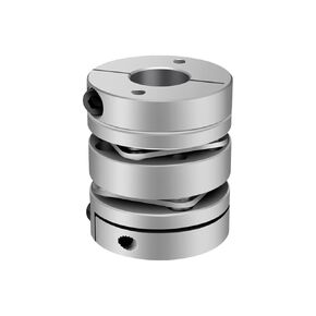 سبائك الألومنيوم مزدوج الحجاب الحاجز اقتران موصل مرن D20mm L26mm الكرة اللولبية خطوة محرك معزز 1 قطعة (6x6) in Kuwait