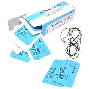 خيوط تدريب IMEDS 2/0 حرير، صندوق مكون من 12 قطعة من خيوط الخياطة بإبرة، مجموعة تعليمية تجريبية in Kuwait