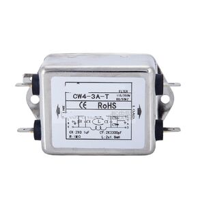 CW4 Power Filter Anti-Interference Noise Filter 220V 3A 20A 10A Plug-in Single-Stage Enhanced(CW4-3A-T) in Saudi Arabia