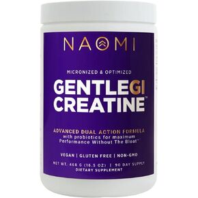 NAOMI Gentle GI Creatine مع OPTIBIOME®، مونوهيدرات الكرياتين الصديق للأمعاء لتقوية العضلات والتعافي والتركيز الذهني، غير معدل وراثيًا، مكمل كرياتين يومي نظيف للرجال والنساء، كمية تكفي لمدة 90 يومًا in Kuwait