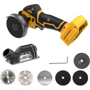 أداة قطع لاسلكية متوافقة مع بطارية DeWalt 20V MAX (بدون بطارية) 3 بوصات منشار دائري صغير بدون فرش محرك مدمج بدون فرش 19,000 دورة في الدقيقة مع 6 قطع شفرات، لقطع المعادن/الخشب/البلاط/البلاستيك in Kuwait