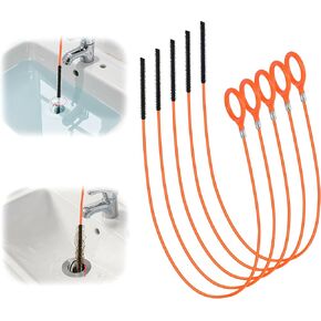 مزيل انسداد الصرف، 5 عبوات 31.88 بوصة أداة إزالة شعر الثعبان، أداة فك انسداد حوض الاستحمام، أداة تنظيف أوجير لالتقاط الشعر للمرحاض، حوض المطبخ، حوض الحمام، مصارف الأرضية، المجاري، فتاحة مصارف الأنابيب in Kuwait