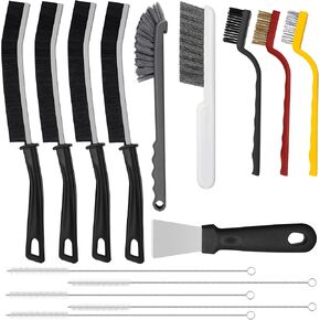 15 قطعة من فرشاة تنظيف الشقوق، فرش ذات شعيرات صلبة، فرشاة تنظيف الجص، مستلزمات التنظيف المنزلية، فرشاة الفجوة لحوض المطبخ والحمام والزوايا الميتة in Kuwait