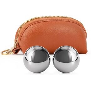 1.5-inch Baoding Balls with Chime: Stainless Steel Baoding Balls, Hand Massage, Meditation Balls — Suitable for Home/Office Exercise, Stress Relief, Anxiety Reduction, and as Holiday Gifts in Saudi Arabia