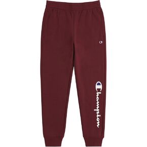 Champion Boys Sweatpant Heritage Collection Slim Fit Brushed Fleece Big and Little Boys Kids (Large, Black Script) in Saudi Arabia