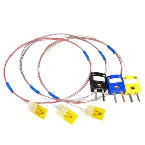 K T J نوع لاصق مثبت على السطح مسبار حراري رقيق مستشعر لاصق 0-260 درجة مئوية سلك درجة حرارة رفيع للغاية 0.5-10 م (K-4 م) in Kuwait