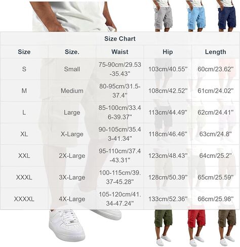 Cargo Shorts for Men Athletic Casual Classic Hiking Drawstring Stretch Short with Pockets Elastic Waist Summer Clothes in Saudi Arabia