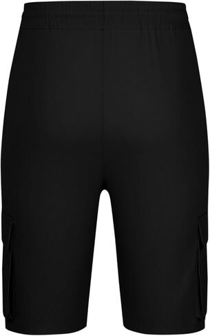 Cargo Shorts for Men Athletic Casual Classic Hiking Drawstring Stretch Short with Pockets Elastic Waist Summer Clothes in Saudi Arabia