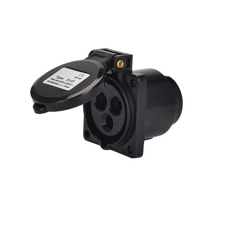 Industrial Concealed Socket for Stage Lighting and Audio 3P Hole 16A red, Yellow, Blue, Green and Black Five Colors 220V Opening 45X45(3P16A Socket IP44 Blue GP1629) in Saudi Arabia