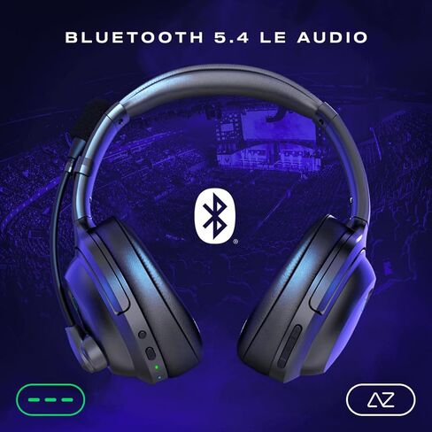 ACEZONE A-Blaze Wireless Gaming Headset – Hybrid Active Noise Cancellation, Flip-to-Mute Noise-Canceling Mic, Interchangeable Ear Pads, Up to 45H Battery Life in Saudi Arabia