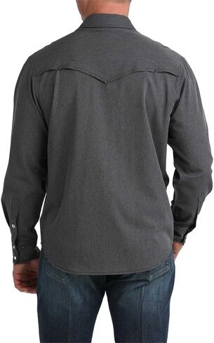 Cinch Men's Camp Black Snap Shirt in Saudi Arabia